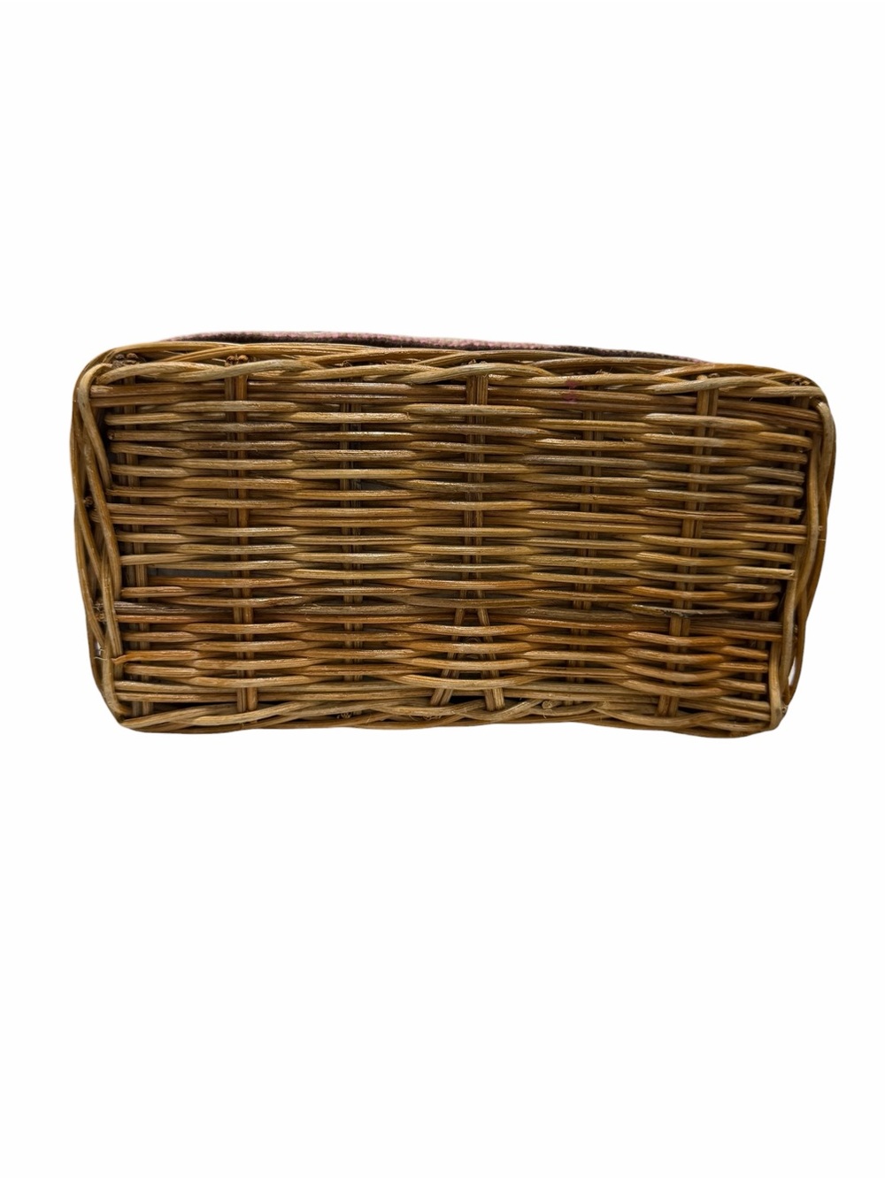 Kate Spade Wicker Tan/Brown Woven Satchel Handbag - Picture 5 of 9